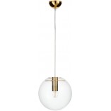 Lampa wisząca Tonda - szklana kula, złoto | Step Design