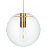 Lampa wisząca Tonda - szklana kula, złoto | Step Design