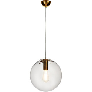 Lampa wisząca Tonda | Szklana kula, złoto | Step Design
