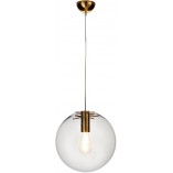 Lampa wisząca Tonda | Szklana kula, złoto | Step Design