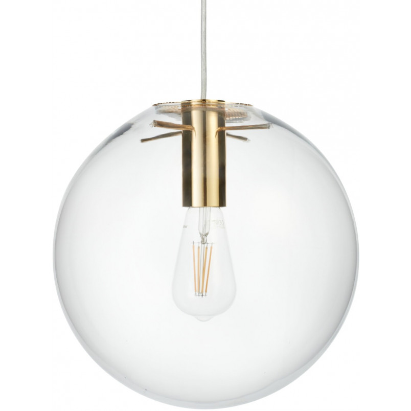 Lampa wisząca Tonda | Szklana kula, złoto | Step Design