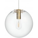 Lampa wisząca Tonda | Szklana kula, złoto | Step Design