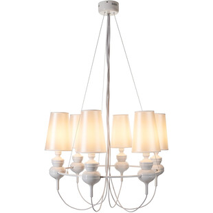 Żyrandol wiszący designerski Queen 6 25cm biały Step Into Design
