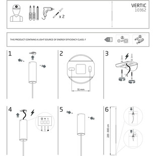Lampa wisząca LED Vertic Nowodvorski | Minimalistyczny design