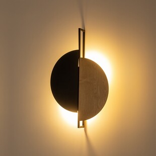 Kinkiet Sunset B Nowodvorski - Naturalny/Czarny | Sklep Lamp