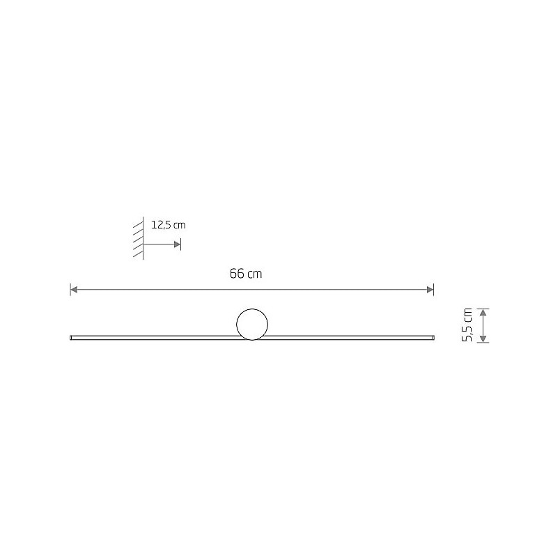 Kinkiet LED Spin czarny Nowodvorski | Minimalistyczny design