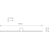 Kinkiet LED Spin czarny Nowodvorski | Minimalistyczny design