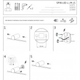 Kinkiet LED Spin czarny Nowodvorski | Minimalistyczny design