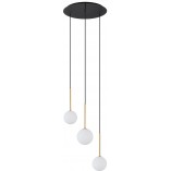 Lampa wisząca Karo III - 3 szklane kule, biała | Nowodvorski