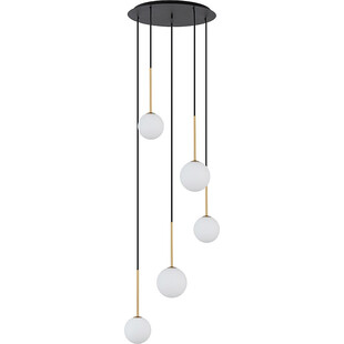 Lampa wisząca Karo V - szklane kule białe | Nowodvorski