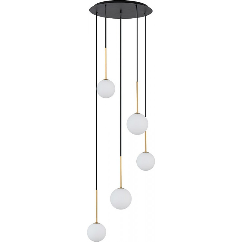 Lampa wisząca Karo V - szklane kule białe | Nowodvorski