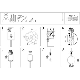 Lampa Sufitowa Kula | Nowodvorski | Biało-Złota 16cm
