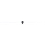 Kinkiet podłużny minimalistyczny Spin LED 120cm czarny Nowodvorski