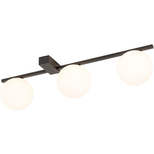 Plafon designerski 3 szklane kule Pik III 67cm biało-czarny Nowodvorski