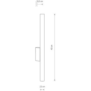 Kinkiet miedziany Nowodvorski Laser 40cm - Minimalizm i styl