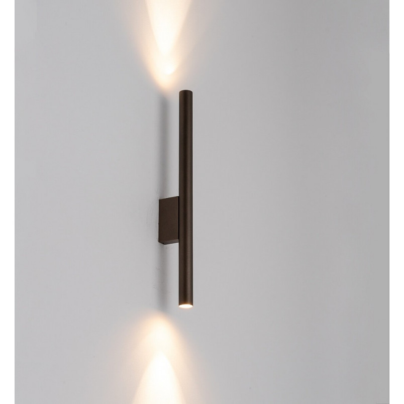 Kinkiet minimalistyczny tuba Laser 40cm brązowy - Nowodvorski