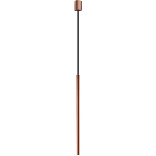 Lampa wisząca tuba Laser 2,5cm H75cm miedziana Nowodvorski