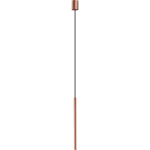 Lampa wisząca tuba Laser 2,5cm H49cm miedziana Nowodvorski