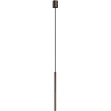 Lampa wisząca tuba Laser - Nowodvorski | Brązowa, minimalistyczna