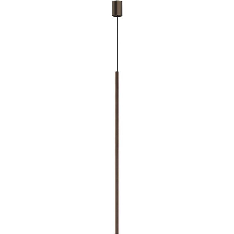 Lampa wisząca tuba Laser brązowa Nowodvorski | Minimalistyczny design