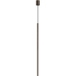 Lampa wisząca tuba Laser brązowa Nowodvorski | Minimalistyczny design