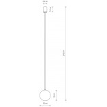 Lampa Sufitowa Kier | Szkło Biało-Czarna | Nowodvorski