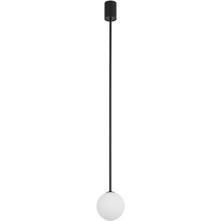Lampa sufitowa szklana kula Kier 12cm biało-czarna Nowodvorski