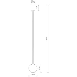 Lampa Sufitowa Kier - Szkło Biało-Czarna | Nowodvorski