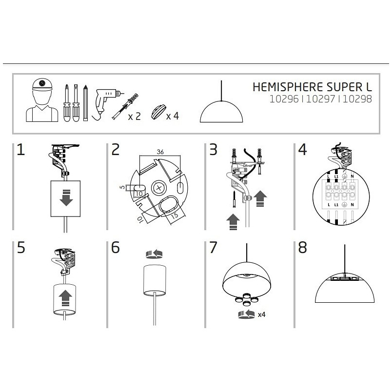 Lampa wisząca Hemisphere brązowa | Nowodvorski - Salon Lamp