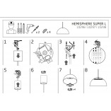Lampa wisząca Hemisphere brązowa | Nowodvorski - Salon Lamp