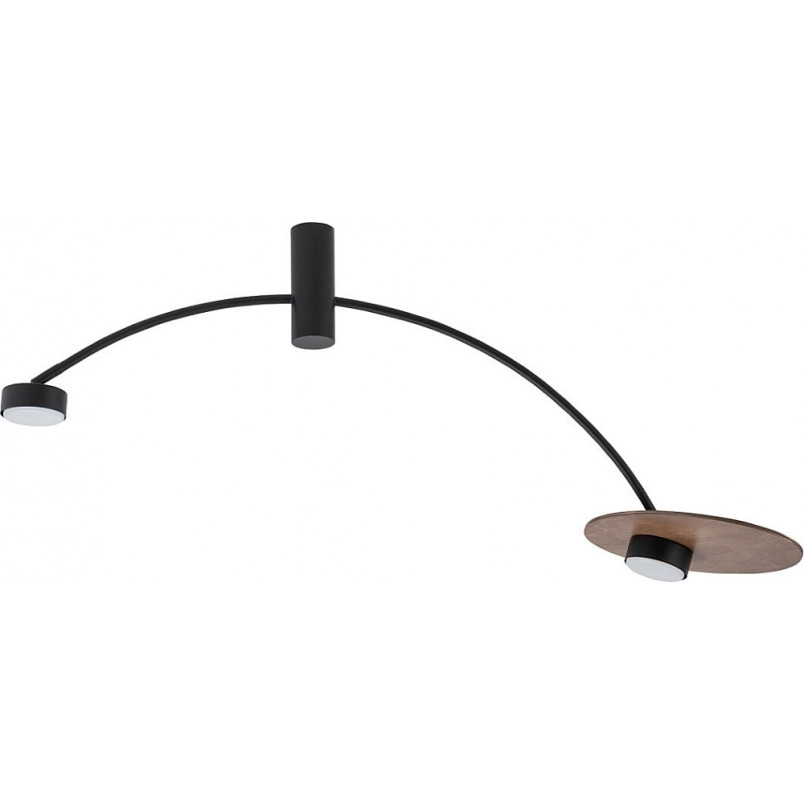 Lampa sufitowa Loft Heft | Nowodvorski - Ciemne drewno