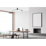 Lampa sufitowa Loft Heft | Nowodvorski - Ciemne drewno