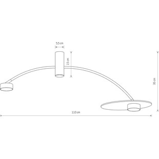 Lampa sufitowa Loft Heft | Nowodvorski - Ciemne drewno