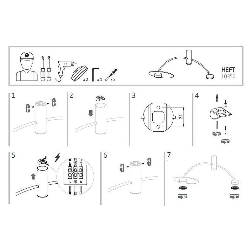 Lampa sufitowa Loft Heft | Nowodvorski - Ciemne drewno