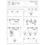 Lampa wisząca Bar LED 180cm czarna | Nowodvorski