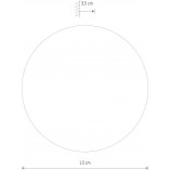 Kinkiet LED Okrągły Złoty Nowodvorski Ring 15cm - Kup Teraz!