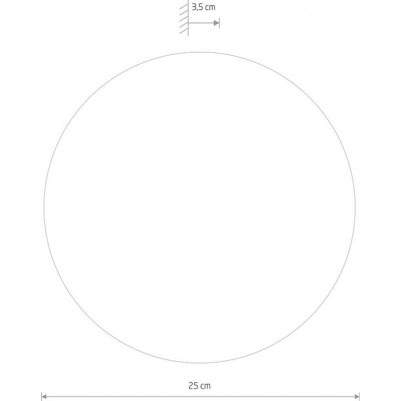Kinkiet LED Okrągły Złoty Ring Nowodvorski 25cm