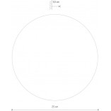 Kinkiet LED Okrągły Złoty Ring Nowodvorski 25cm