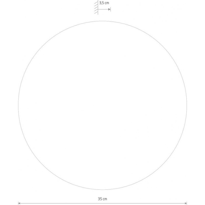 Kinkiet LED Złoty Ring 35cm Nowodvorski - Eleganckie Oświetlenie