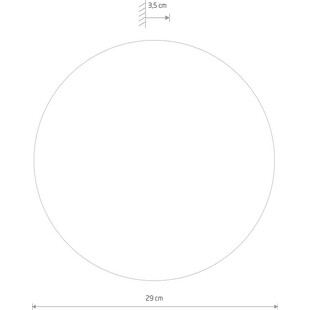 Kinkiet Okrągły Ring LED 29cm Czarny | Nowodvorski