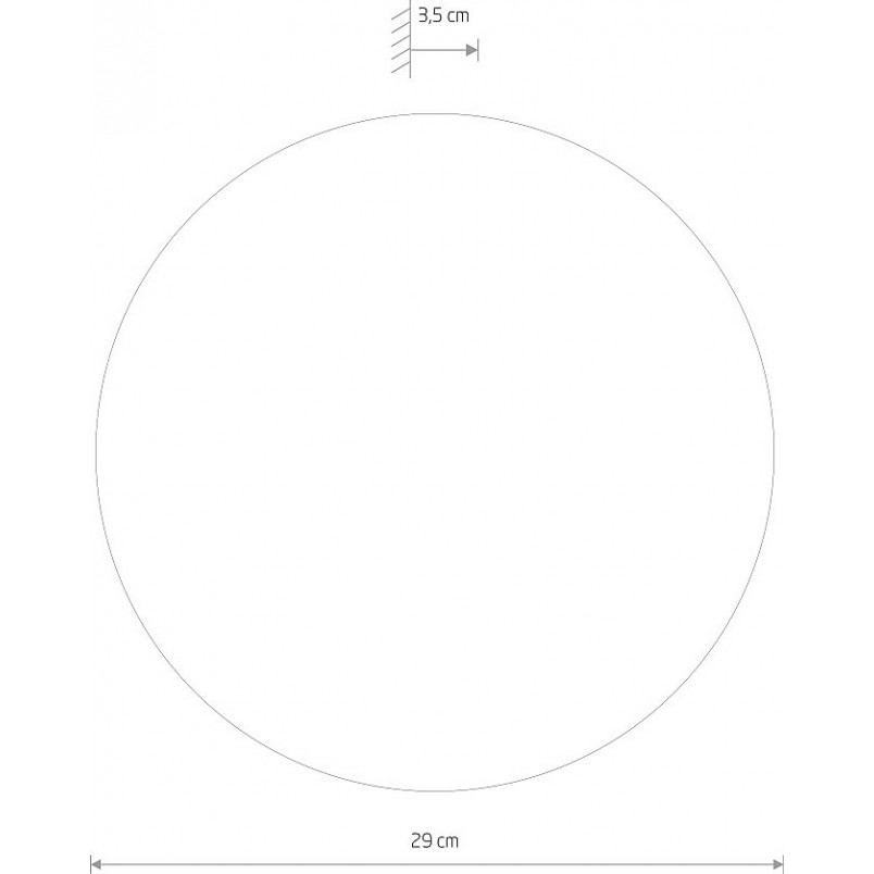 Kinkiet Okrągły Ring LED 29cm Czarny | Nowodvorski
