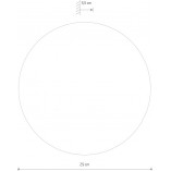 Kinkiet Okrągły Ring LED 29cm Czarny | Nowodvorski