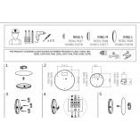 Kinkiet Okrągły Ring LED 29cm Czarny | Nowodvorski