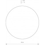 Kinkiet LED Okrągły Ring 25cm Brązowy Nowodvorski | Kup Teraz!