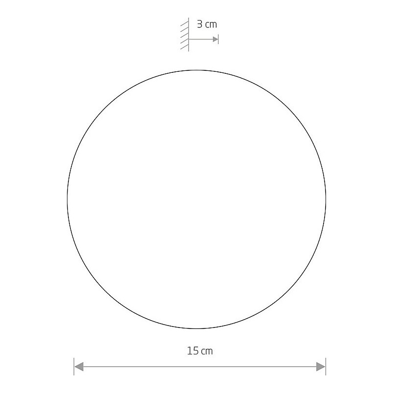 Kinkiet LED Ring 15cm Brązowy | Nowodvorski - Kup Teraz!