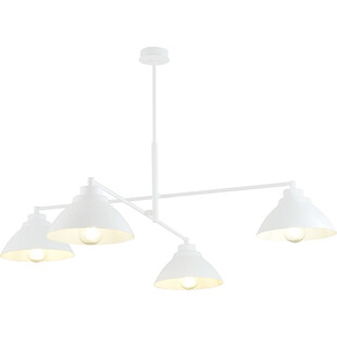 Lampa sufitowa 4 punktowa loft Maveric 100cm biała Emibig