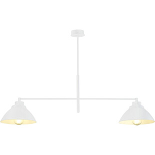 Lampa sufitowa 2 punktowa loft Maveric 95cm biała Emibig