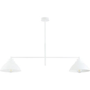 Lampa sufitowa 2 punktowa loft Maveric 95cm biała Emibig