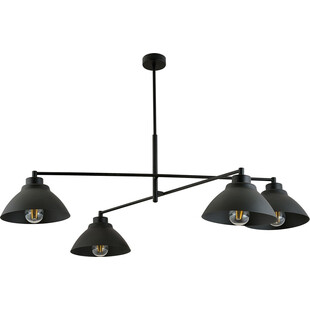 Lampa sufitowa 4 punktowa loft Maveric 100cm czarna Emibig