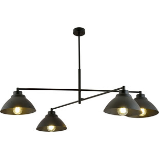 Lampa sufitowa 4 punktowa loft Maveric 100cm czarna Emibig